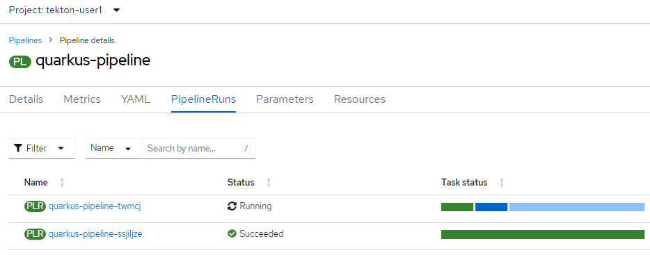 PipelineRuns