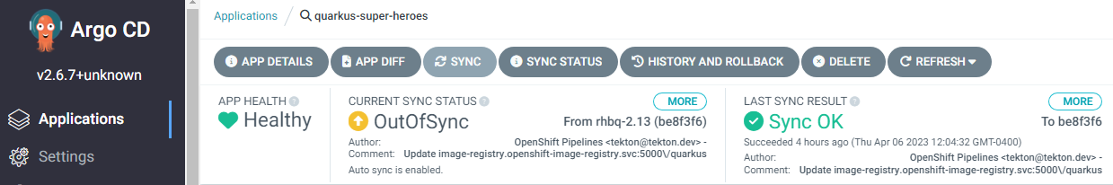 OutOfSync