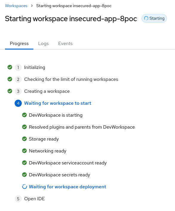 18 DevSpaces Process Devfile